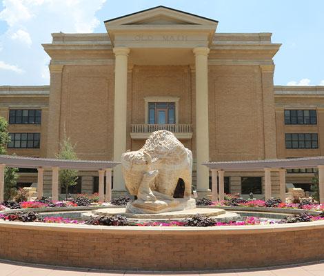 Constructed in 1916, Old Main is the oldest building at West Texas A&M University. 