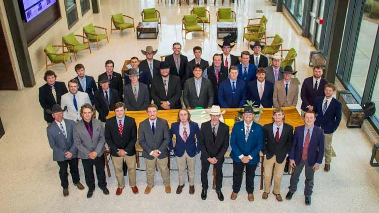 New alpha gamma Rho members celebrate installation of west Texas A&M colony