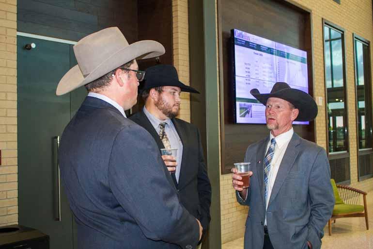 Brother Tommy Perkins, west Texas A&M colony chapter adviser, meets new members