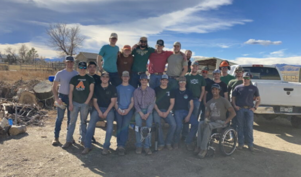 Rho Chapter spent an entire day cleaning up and rebuilding Vijay Viswanathan land and structures to create into a farm.