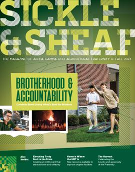 SICKLE & SHEAF magazine cover from Alpha Gamma Rho