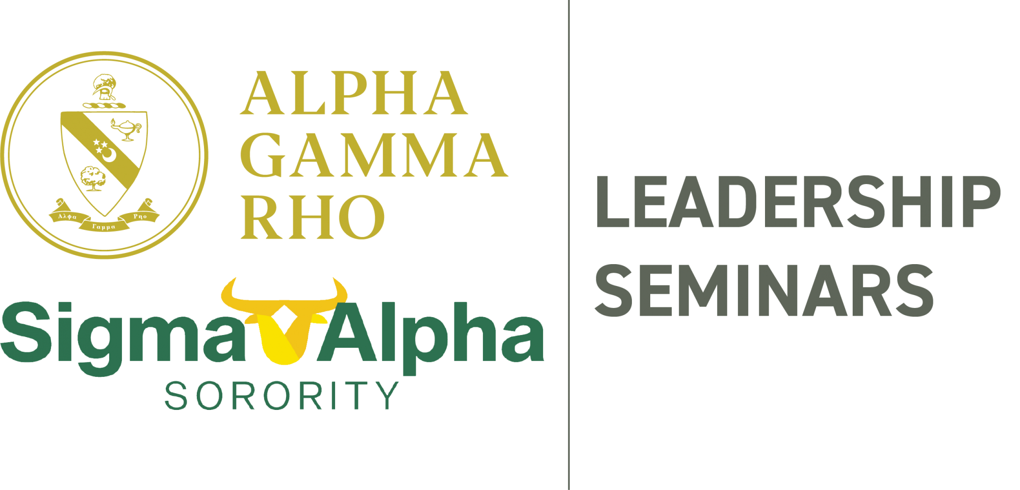 Alpha gamma Rho Leadership Seminar graphic