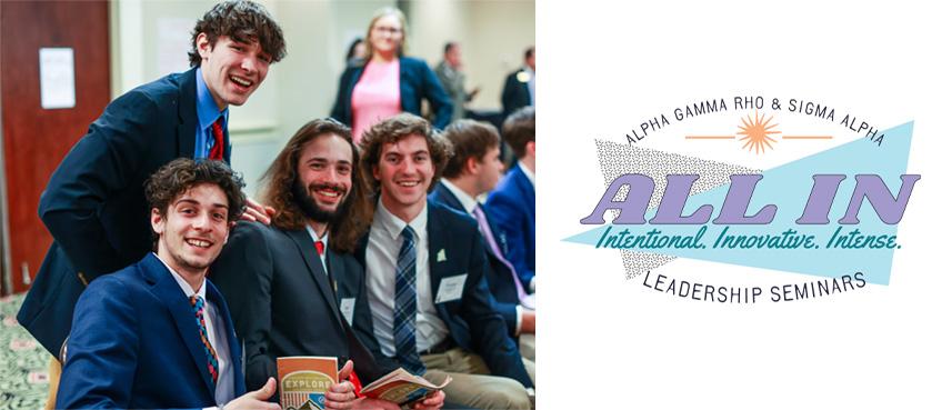 Alpha Gamma Rho members at 2021 Leadership Seminar