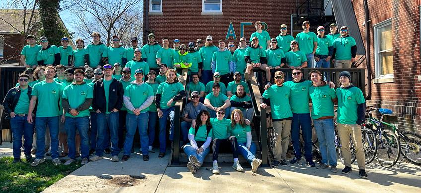 Alpha Gamma Rho members at Mitch-A-Palooza at University of Maryland