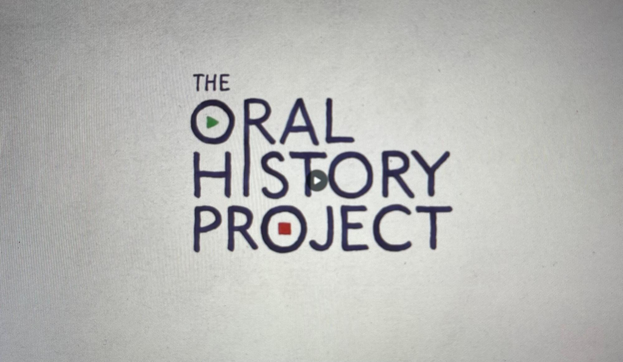 Text spelling out the oral history project